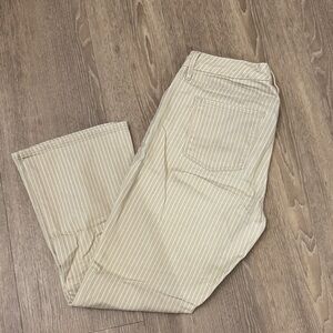 Frame Le Crop Mini Boot Striped Jeans